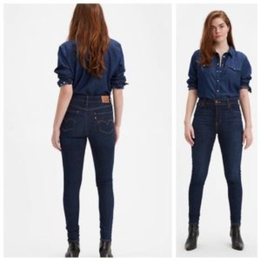 Levi's 720 High Rise Super Skinny Jeans - Sz W32XL30